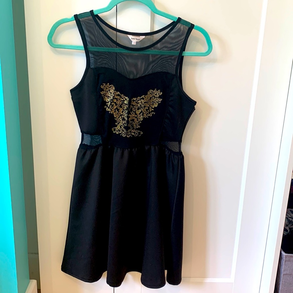 Black and Gold Dress